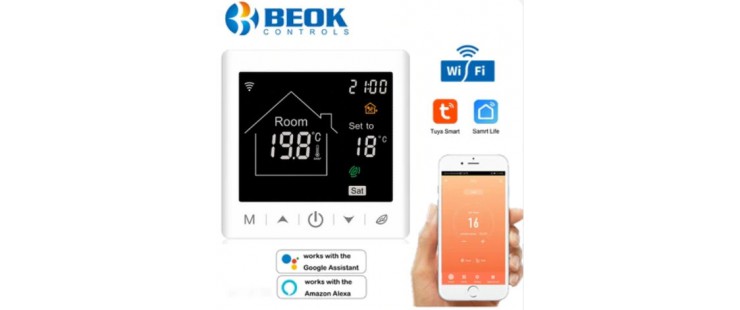 Терморегулатор Beok TR9B-WiFi за подово отопление